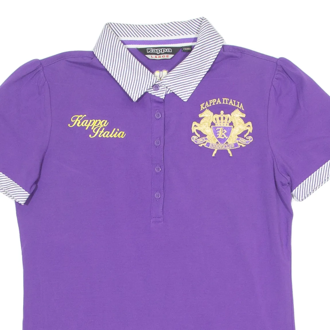 KAPPA Womens Polo Shirt Purple L