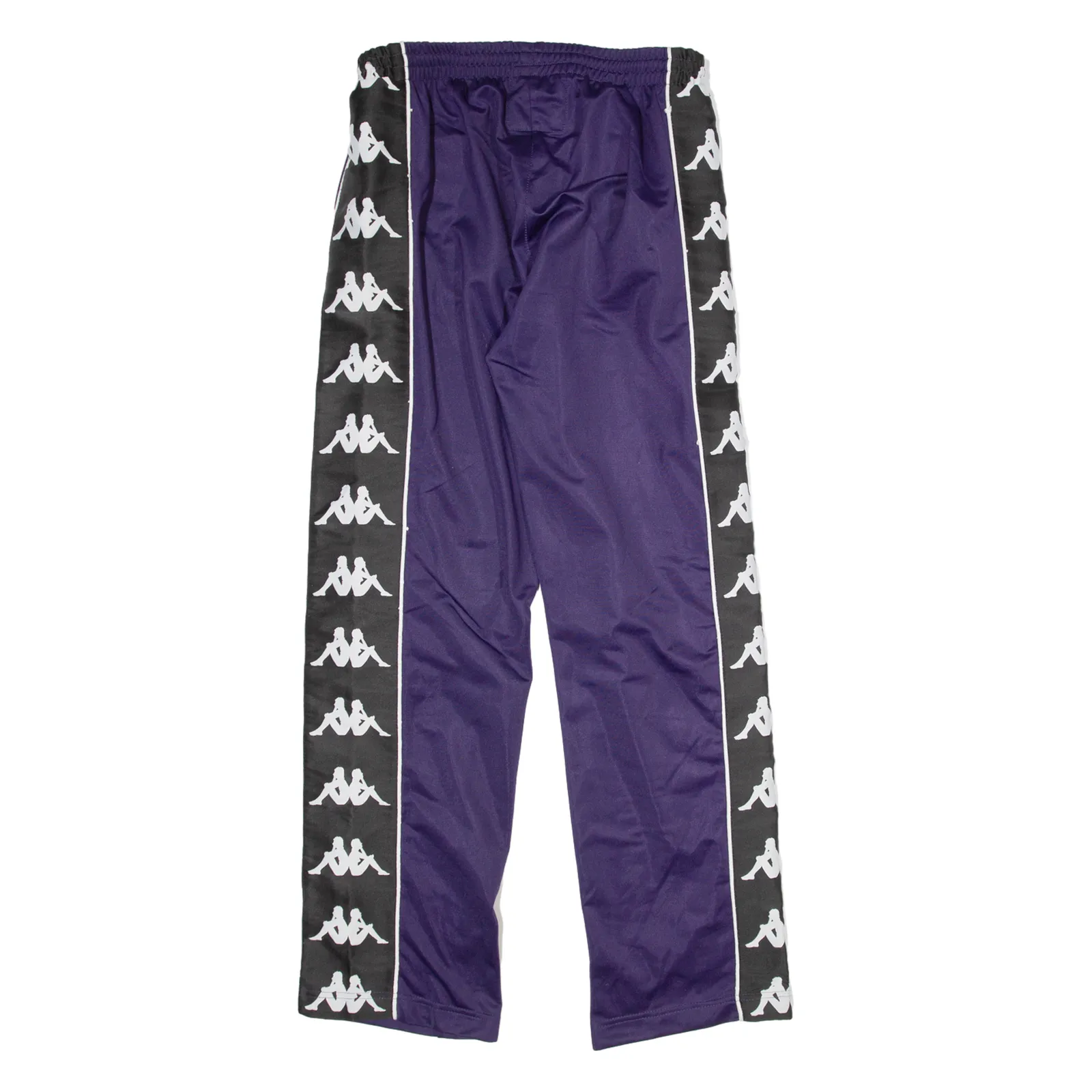 KAPPA Womens Track Pants Purple Straight L W32 L30