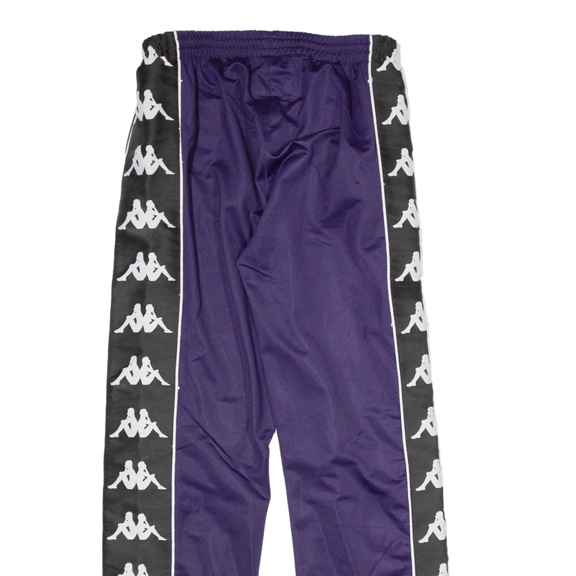 KAPPA Womens Track Pants Purple Straight L W32 L30