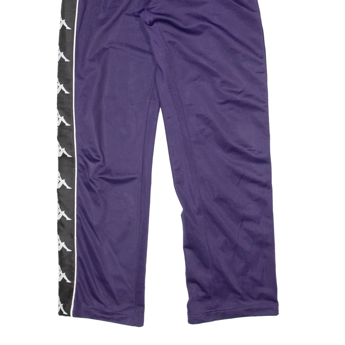 KAPPA Womens Track Pants Purple Straight L W32 L30