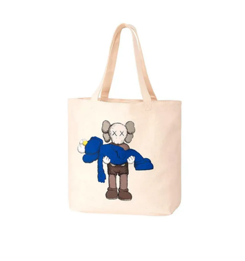 KAWS Uniqlo Gone tote bag 2019.