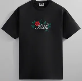 Kith Script Needlepoint Tee Black