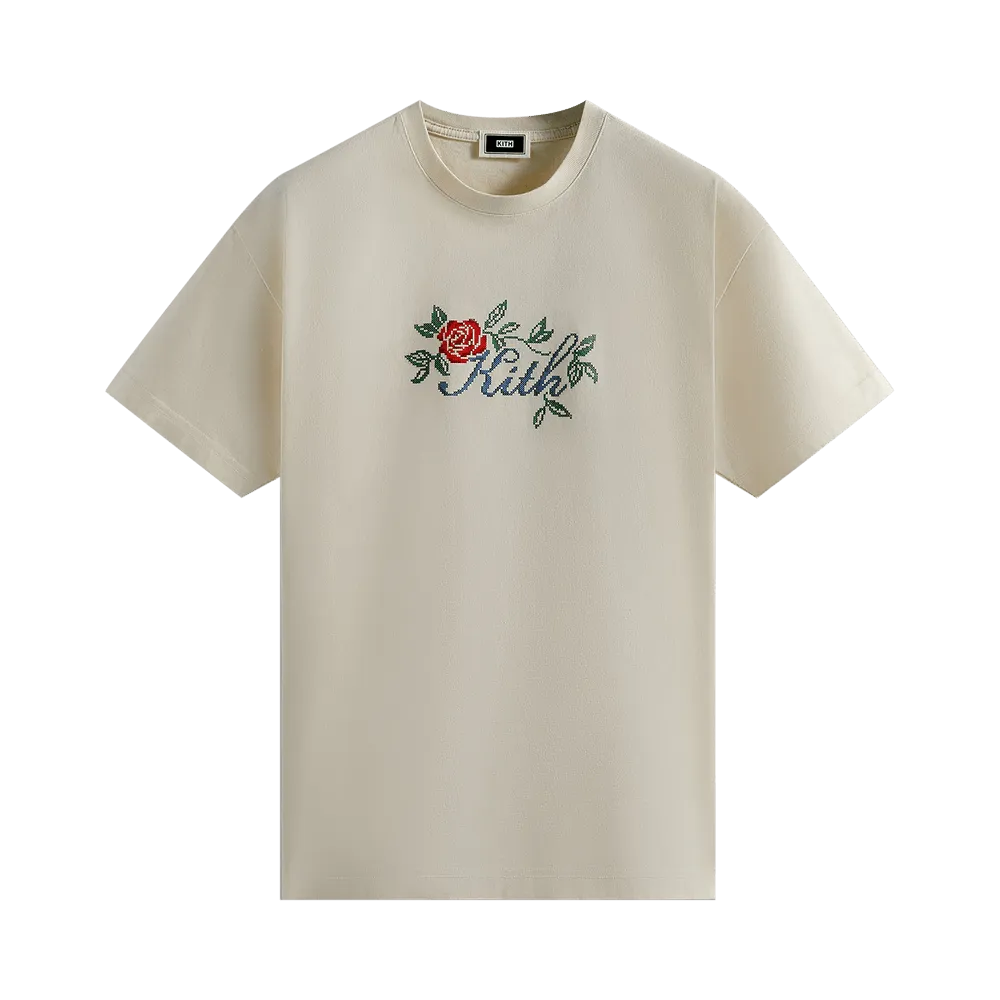 Kith Script Needlepoint Tee Sandrift