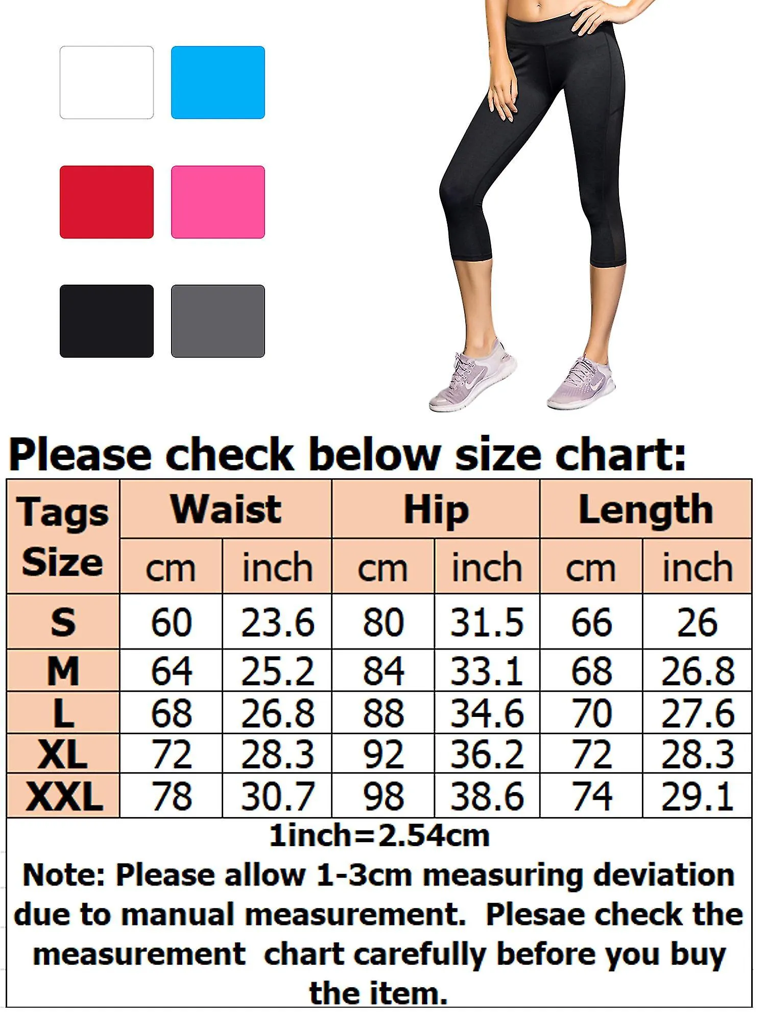 Ladies Mid-waist Tight Yoga Pants Mid-trousers Fitness