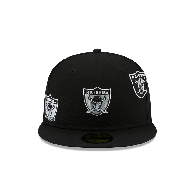 Las Vegas Raiders Fitted Hat - Black NFL 59FIFTY Men's