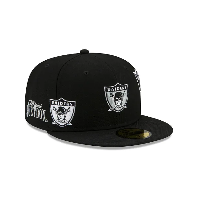 Las Vegas Raiders Fitted Hat - Black NFL 59FIFTY Men's