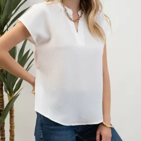 Let’s Make Plans Lightweight Top White