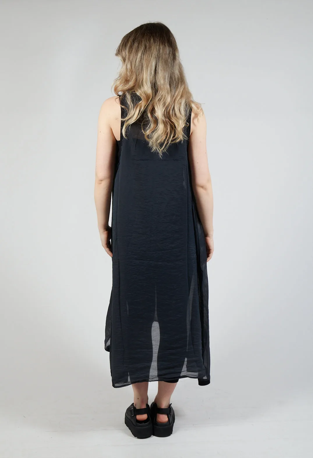 Lightweight Sleeveless Dress in Black