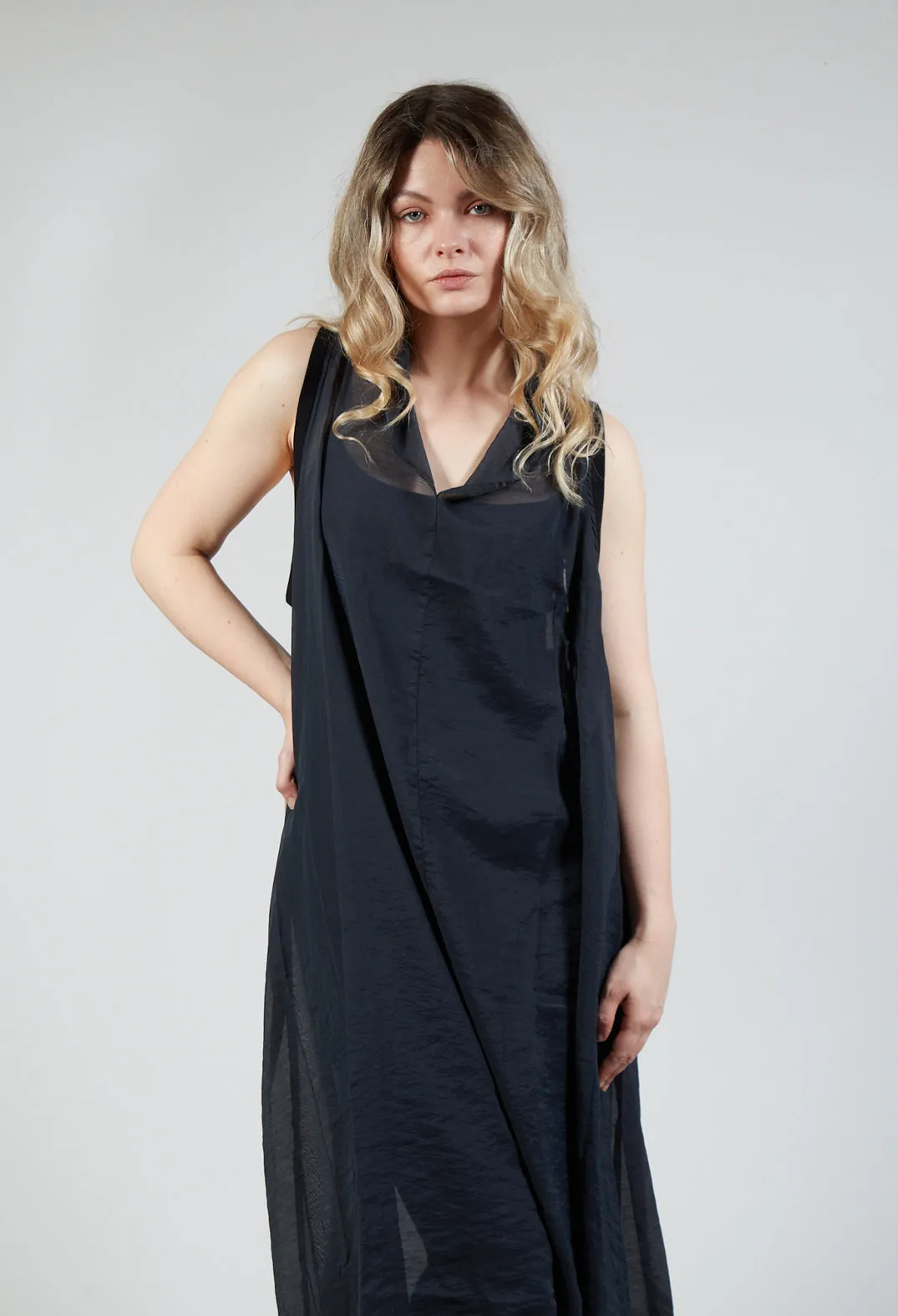 Lightweight Sleeveless Dress in Black