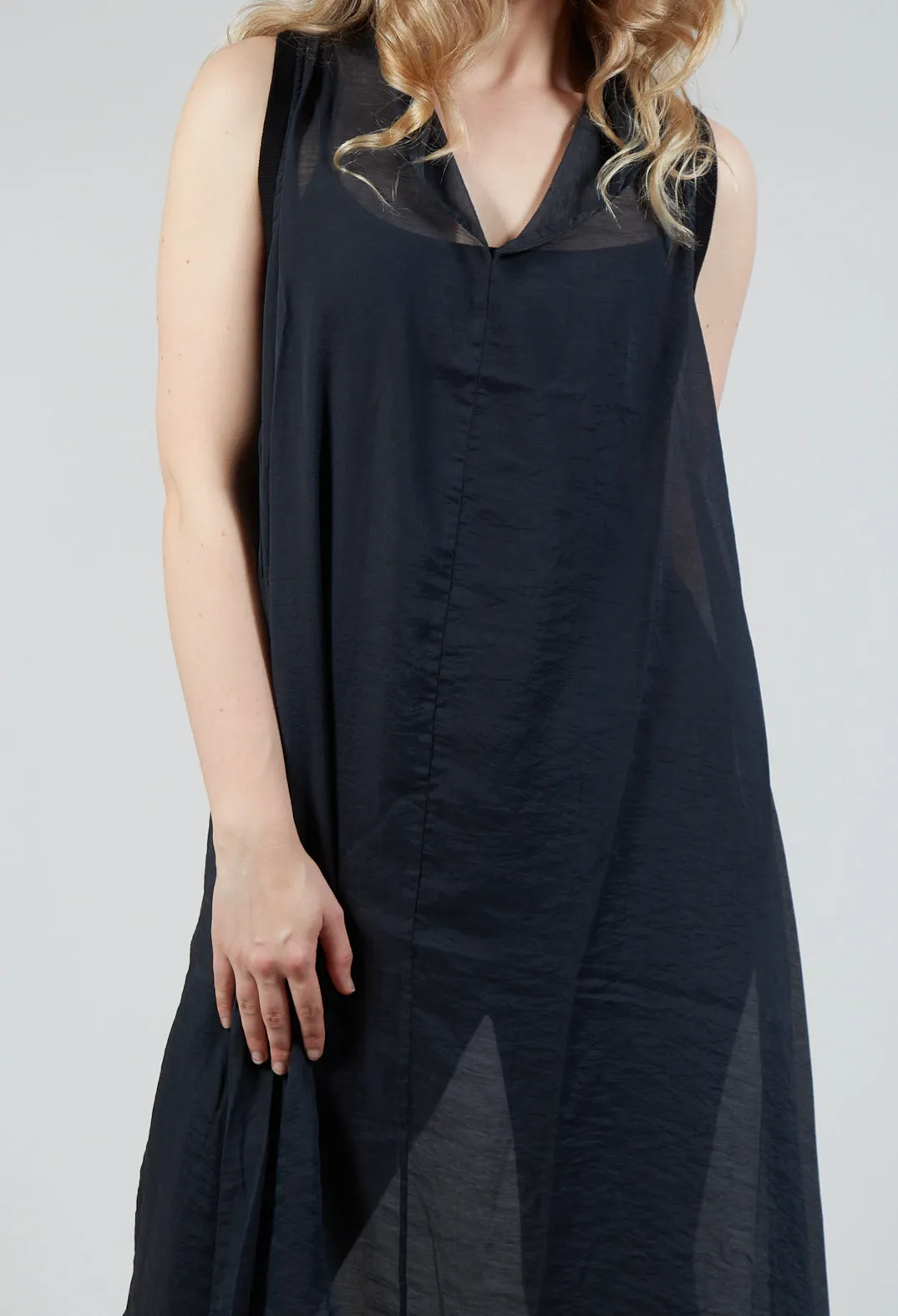 Lightweight Sleeveless Dress in Black