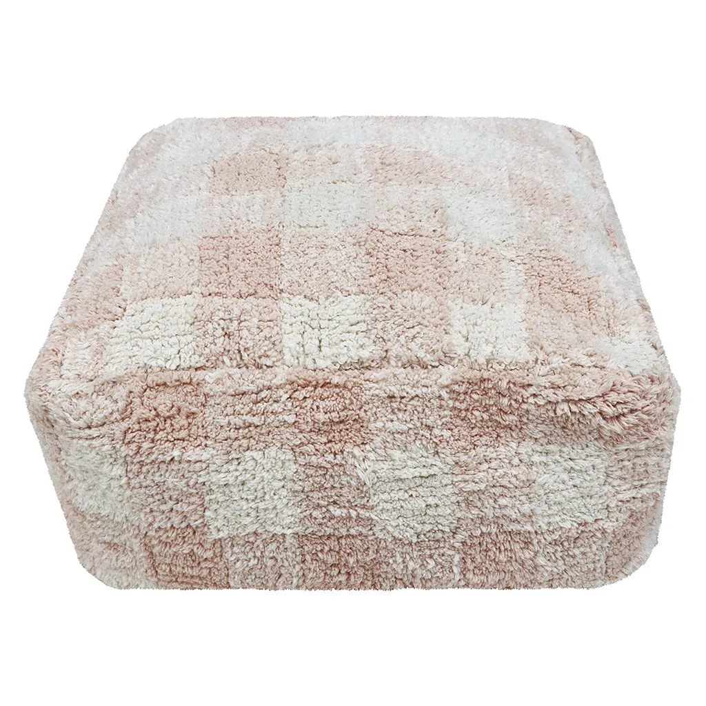 Lorena Canals Pouf Vichy Rose Pink