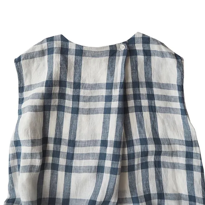 Makié Woman Claudia Sleeveless Dress Blue Plaid