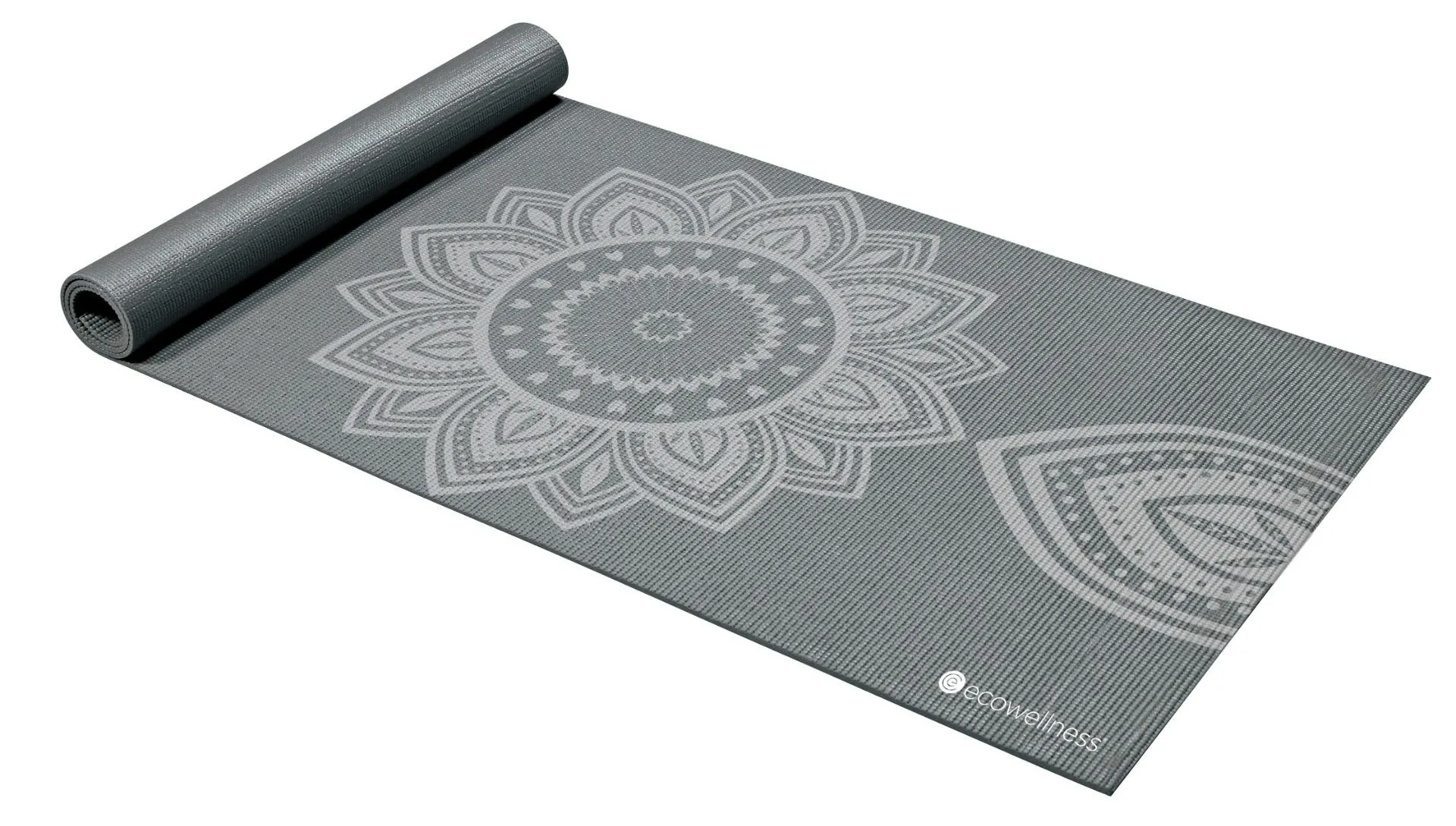 Mat Yoga Ecowellness Print Gris