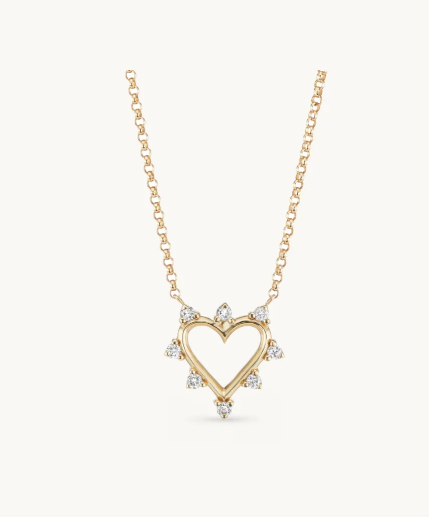 Mini Open Heart Necklace