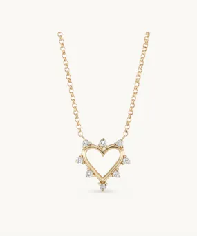 Mini Open Heart Necklace