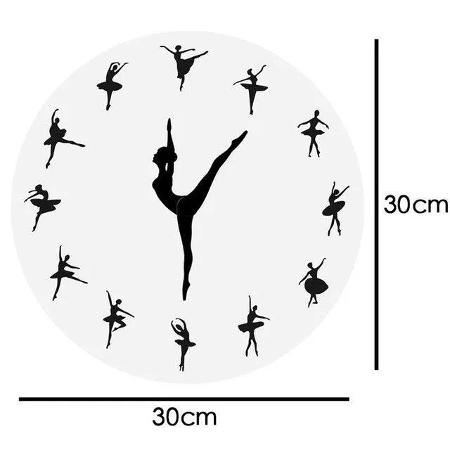 Modern Yoga Postures Wall Clock