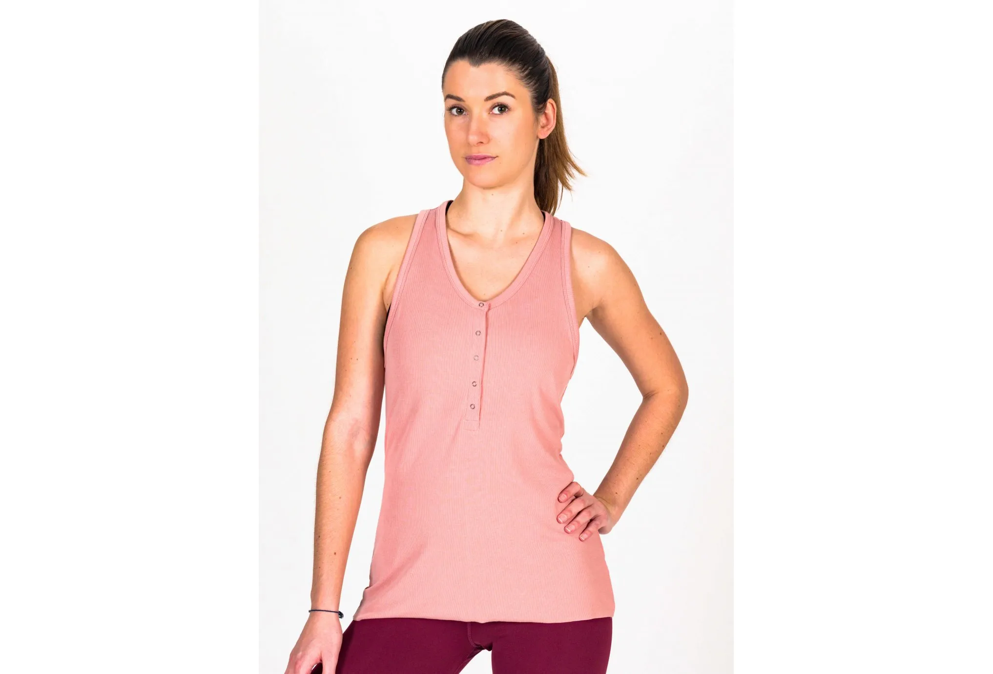 Nike camiseta de tirantes Yoga Henley