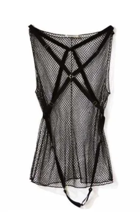 NINA RICCI  |Fishnet Harness Tank Top