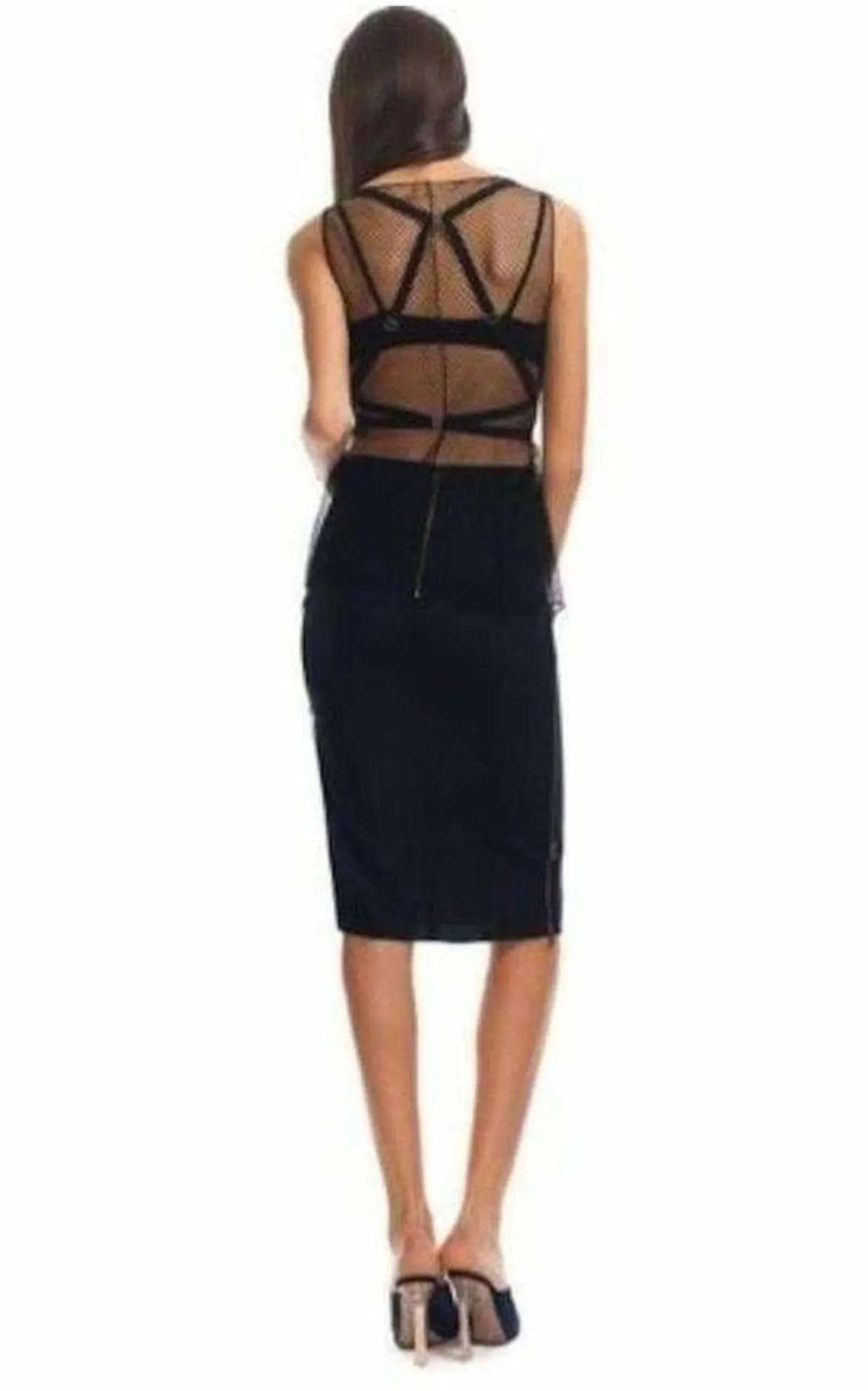 NINA RICCI  |Fishnet Harness Tank Top