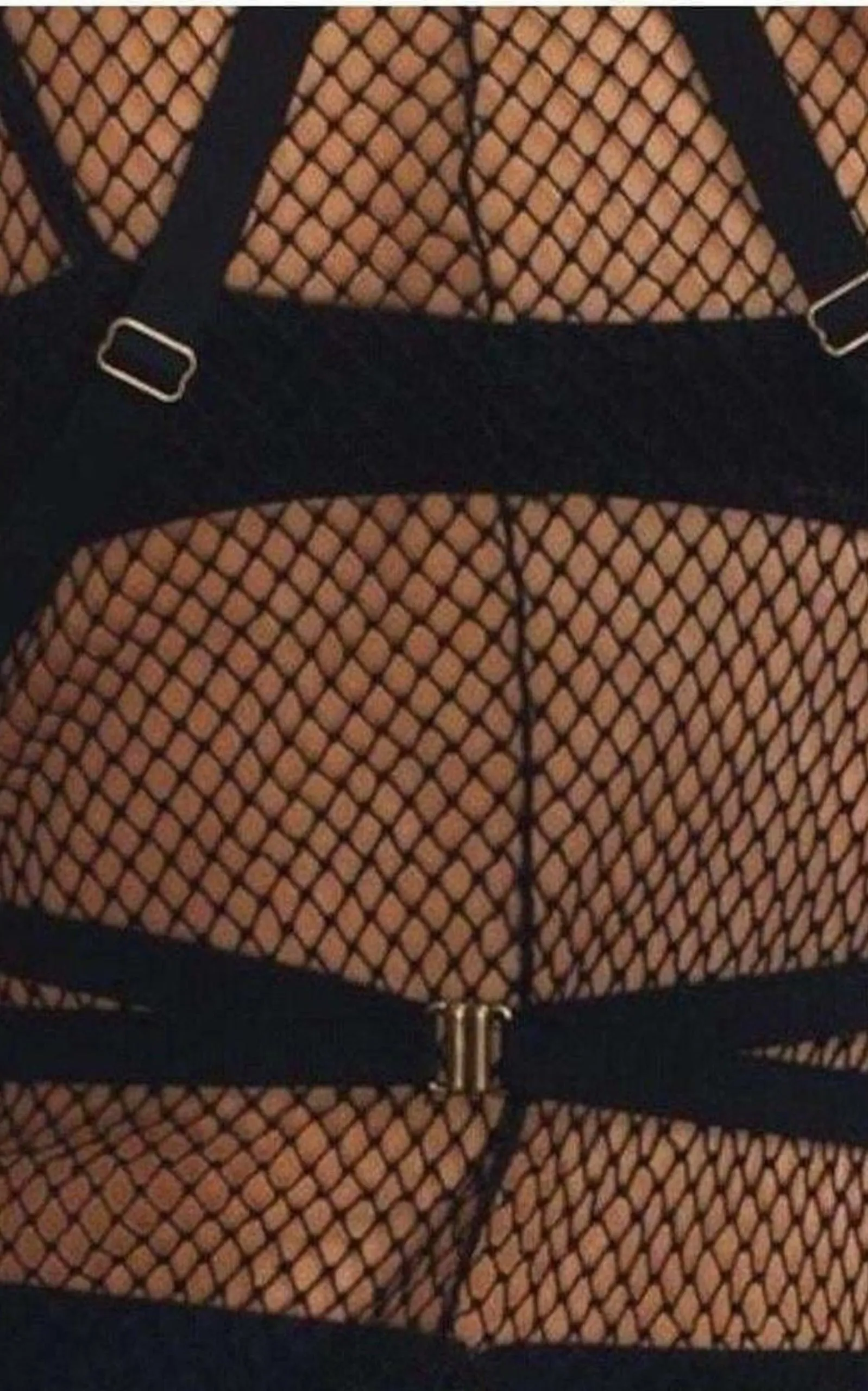 NINA RICCI  |Fishnet Harness Tank Top