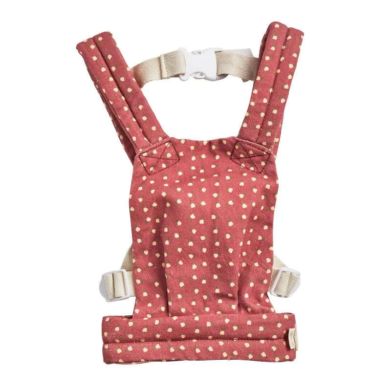 Olli Ella Dinkum Dolls Carrier - Sweetheart Red