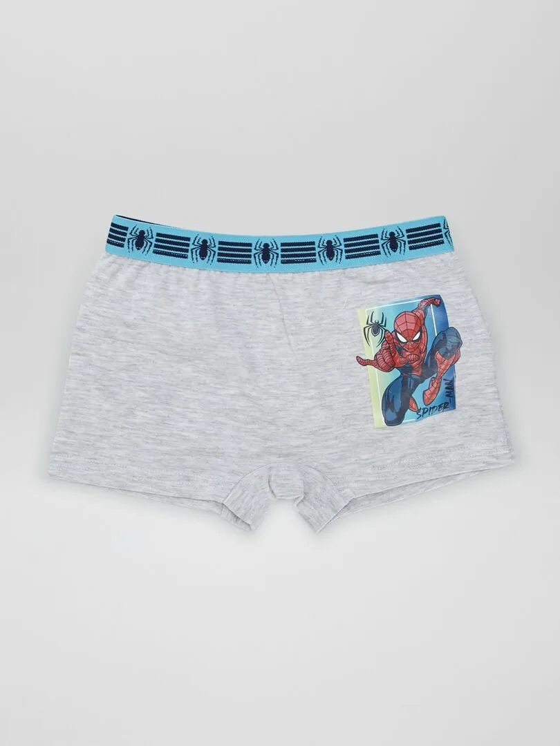 Pack de 2 boxers 'Spider-Man' 'Marvel' - GRIS