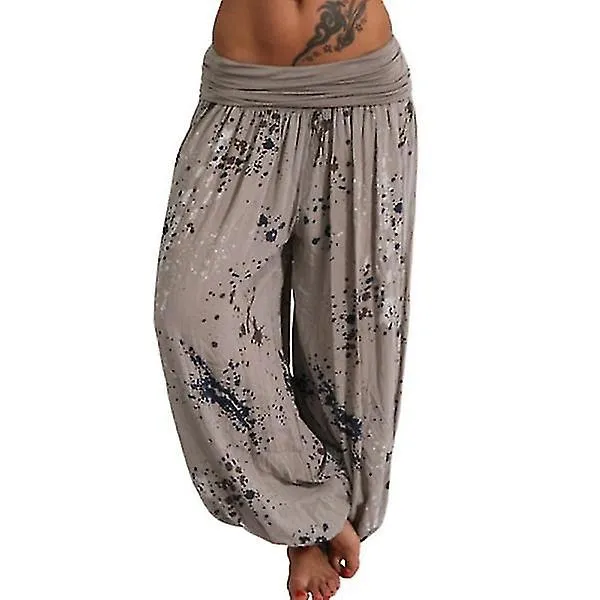 Pantalones Boho Harem para mujer Yoga Casual Baggy Hareem Pants