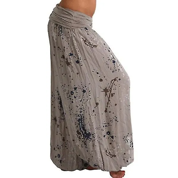 Pantalones Boho Harem para mujer Yoga Casual Baggy Hareem Pants