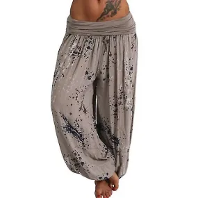 Pantalones Boho Harem para mujer Yoga Casual Baggy Hareem Pants