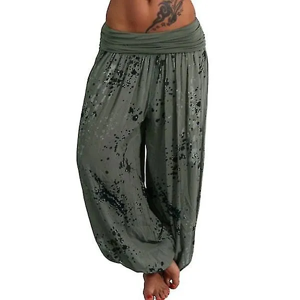 Pantalones Boho Harem para mujer Yoga Casual Baggy Hareem Pants