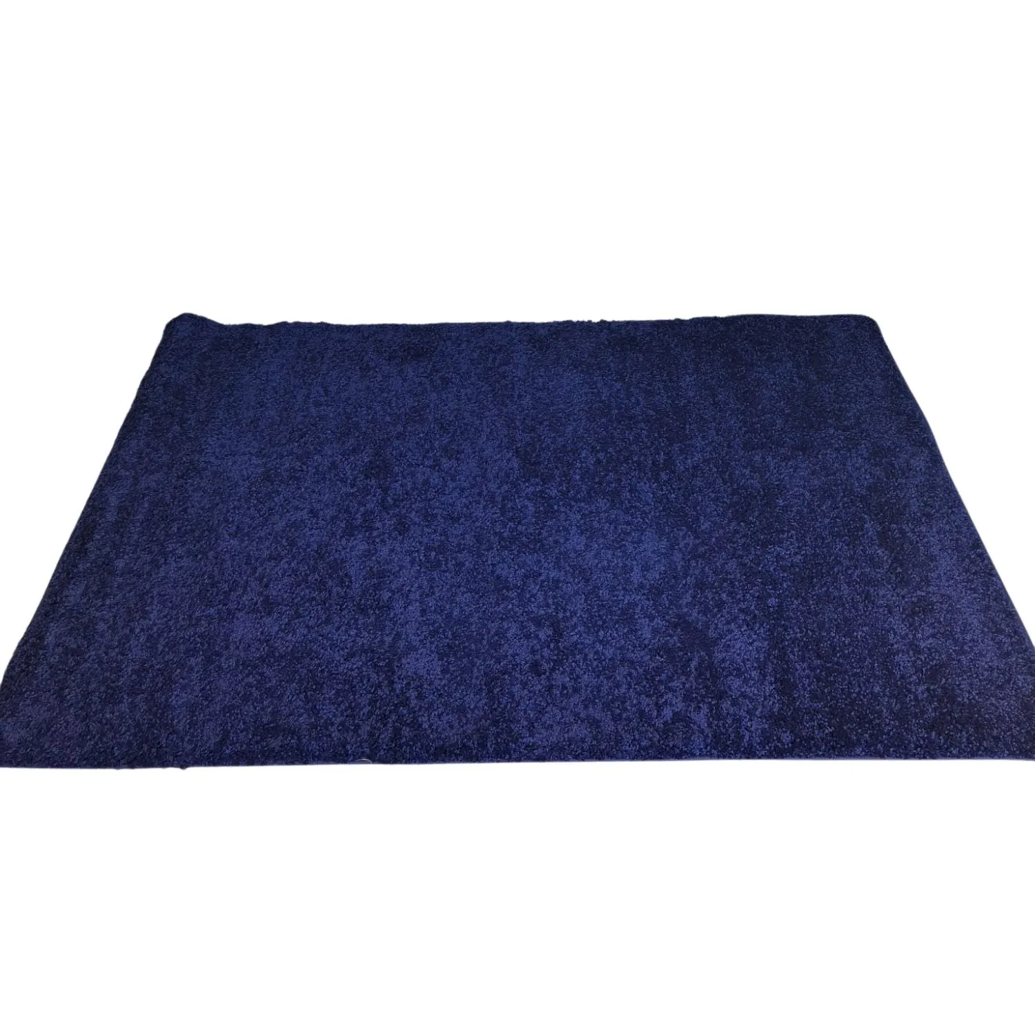 Paros Plain Shaggy Rug - Navy