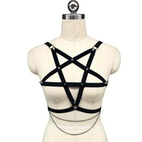 Pentagram Spiked Harness