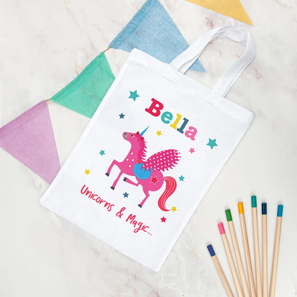 Personalised Unicorn Party Bag