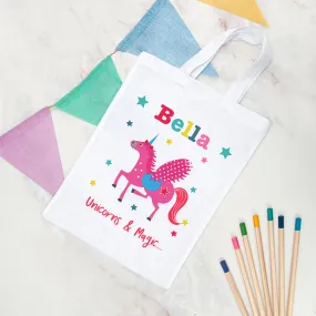 Personalised Unicorn Party Bag