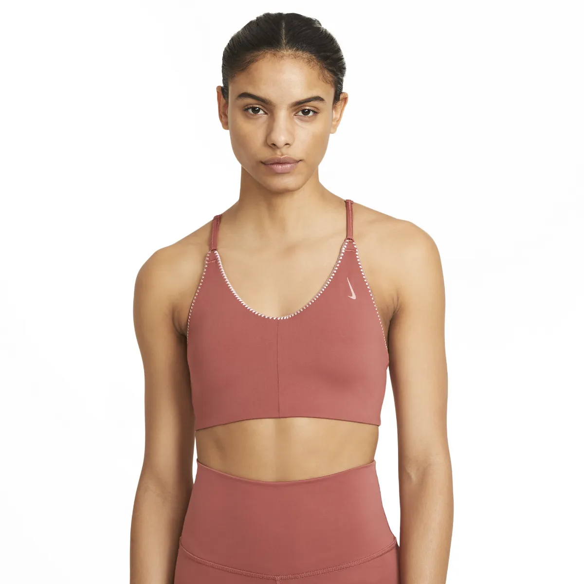 Peto Entrenamiento Mujer Nike Yoga Indy Crochet Burdeo