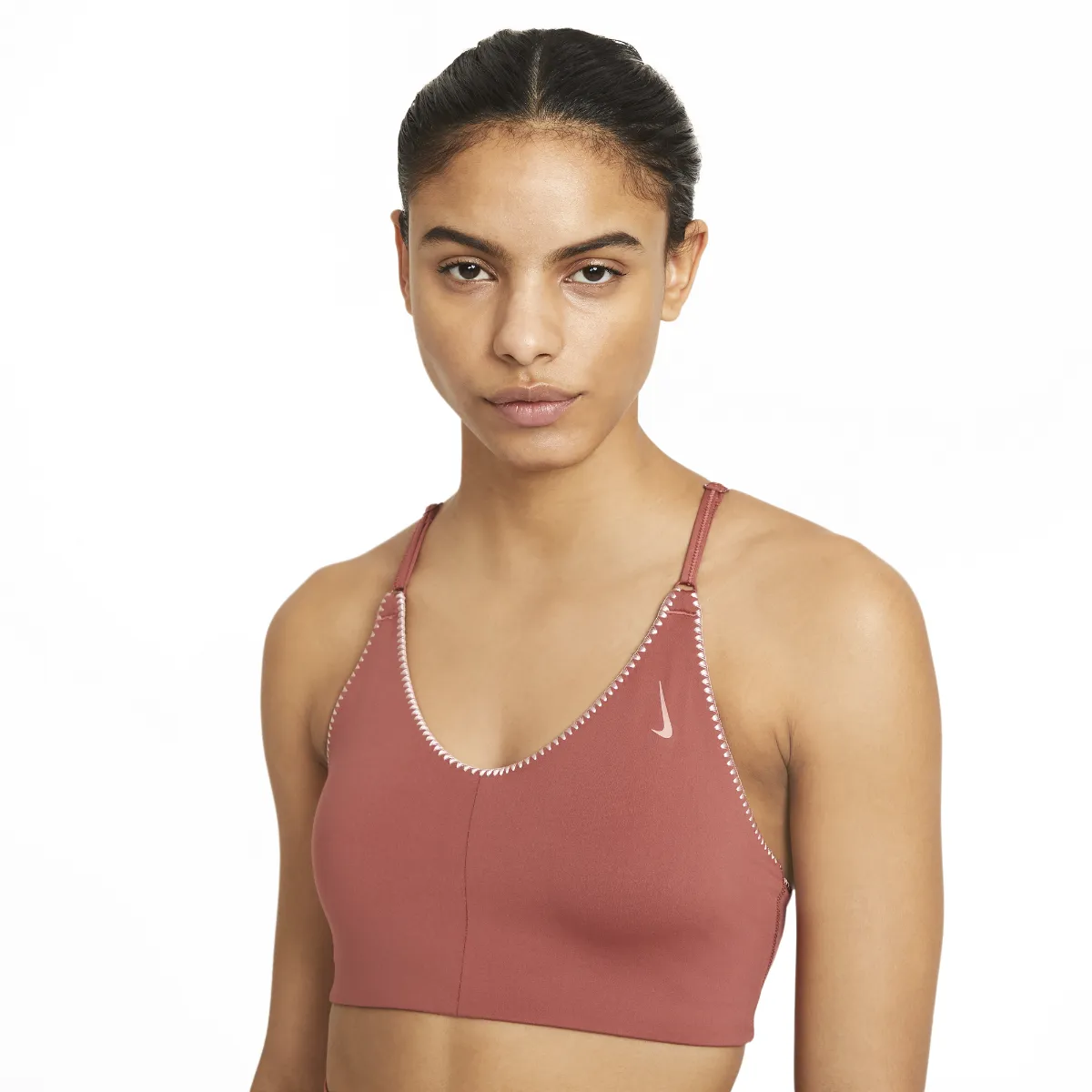 Peto Entrenamiento Mujer Nike Yoga Indy Crochet Burdeo