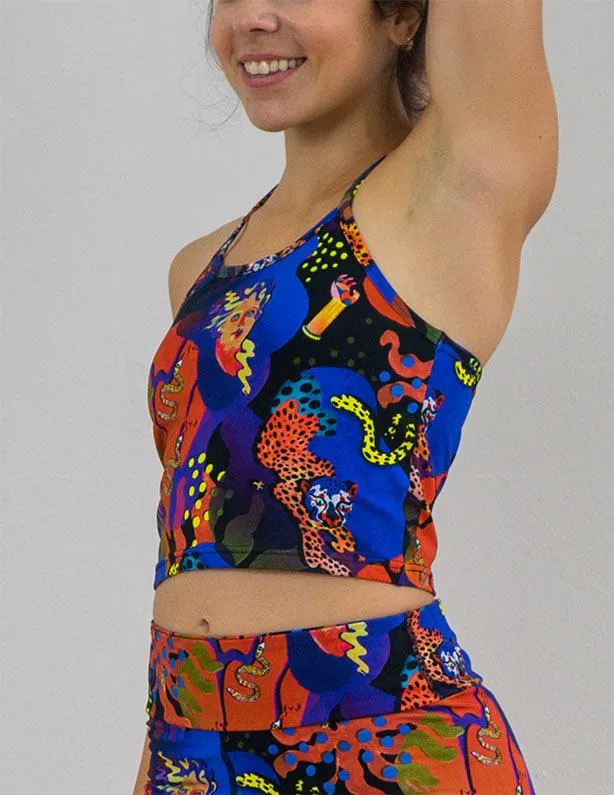 Pitaya Crop Top - Electric Jungle