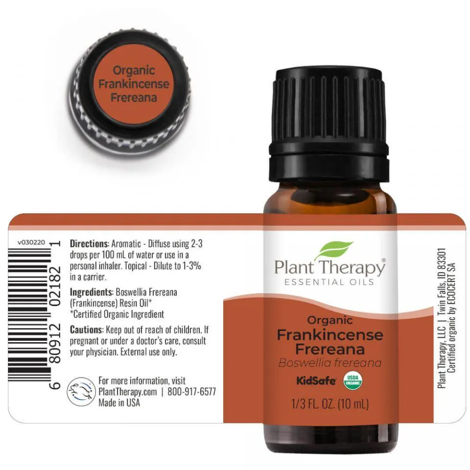 Plant Therapy Frankincense Frereana Organic Essential Oil