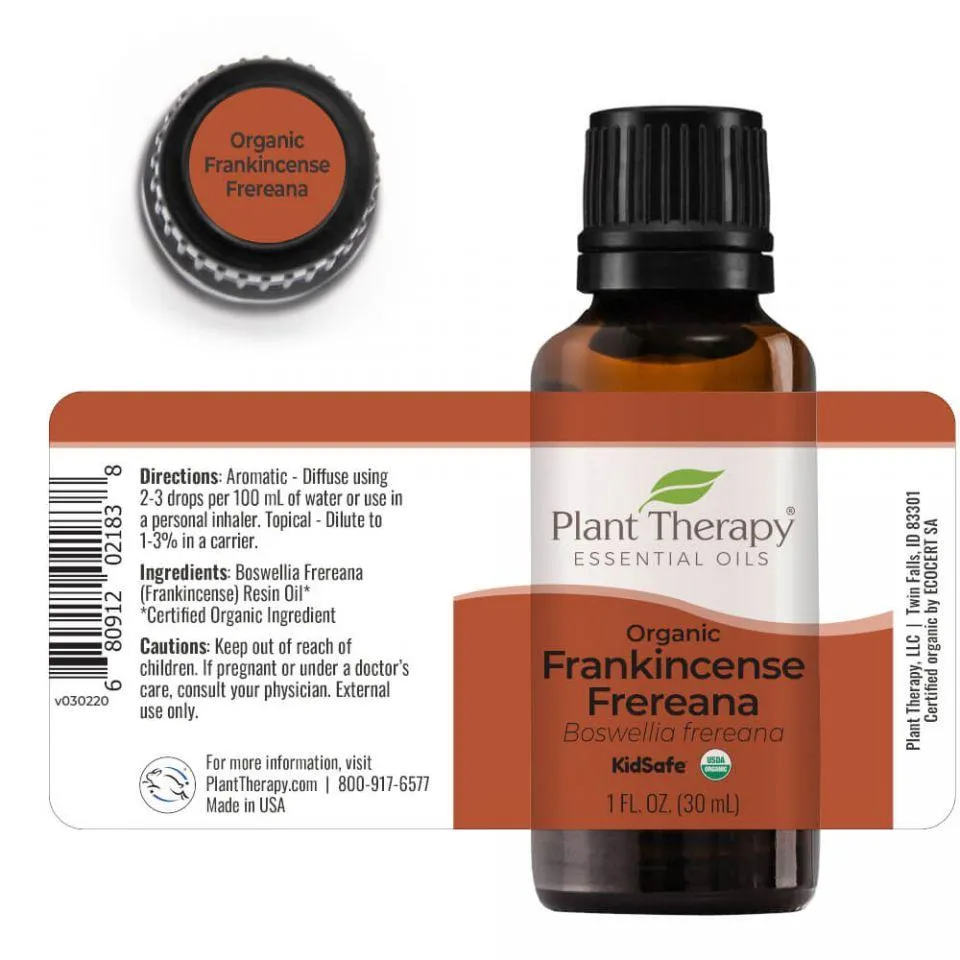 Plant Therapy Frankincense Frereana Organic Essential Oil