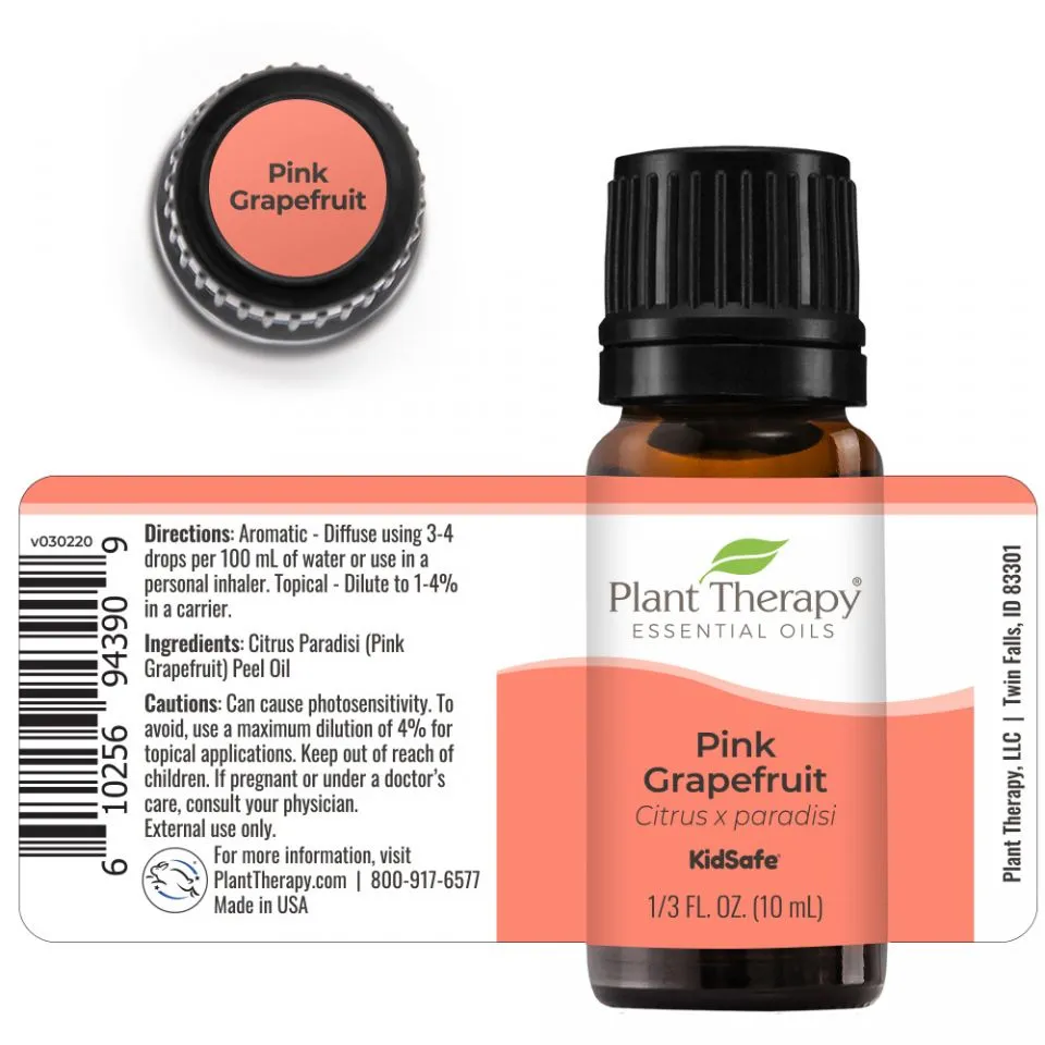 Plant Therapy Grapefruit Pink Essential Oil