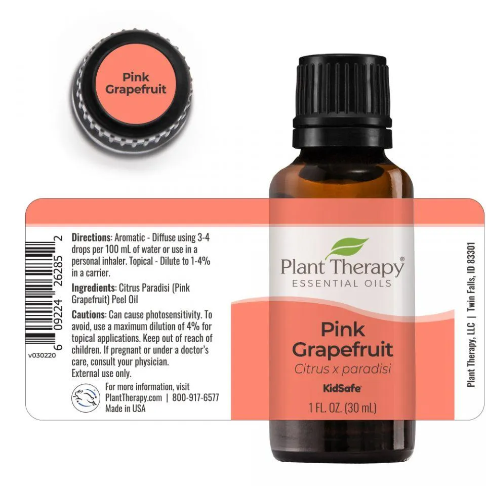 Plant Therapy Grapefruit Pink Essential Oil