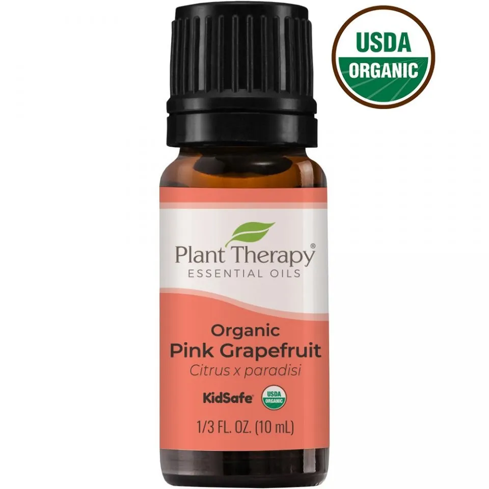 Plant Therapy Grapefruit Pink Organic Essential Oil