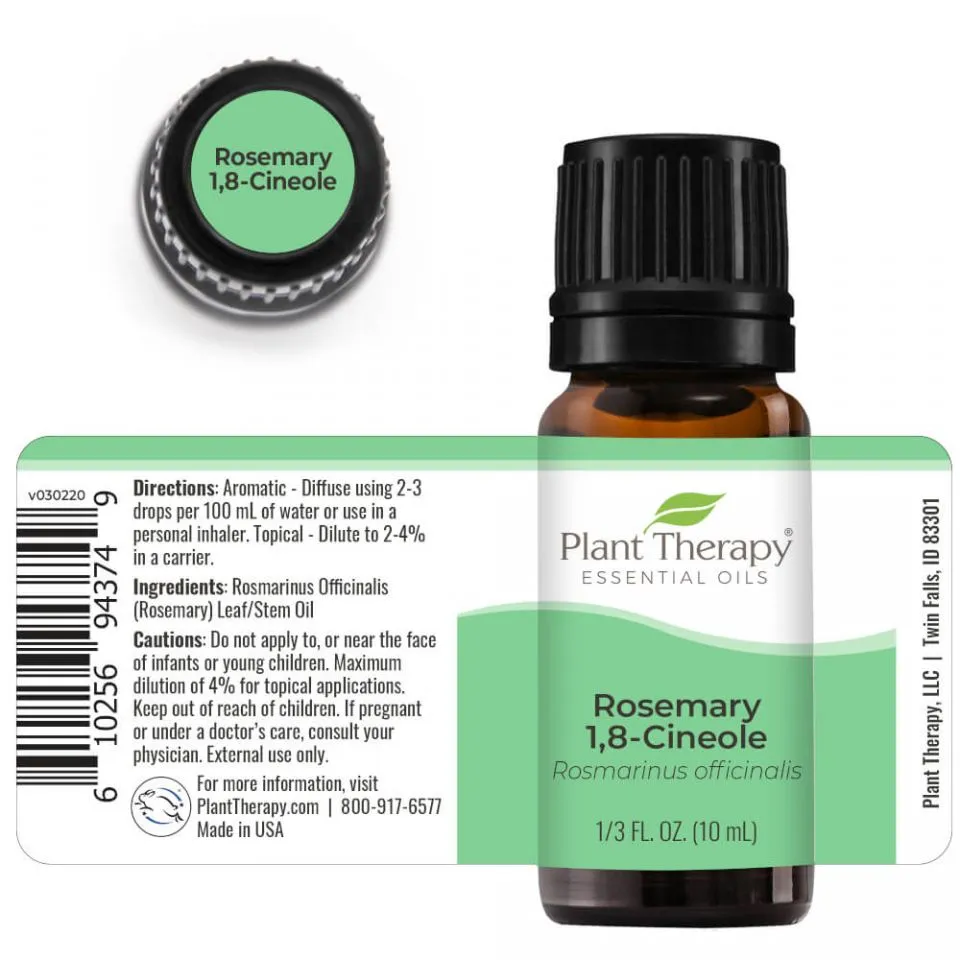 Plant Therapy Rosemary 1,8-Cineole Essential Oil