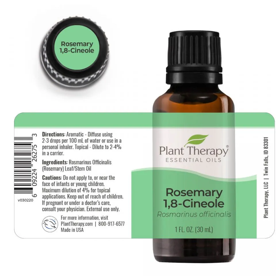 Plant Therapy Rosemary 1,8-Cineole Essential Oil