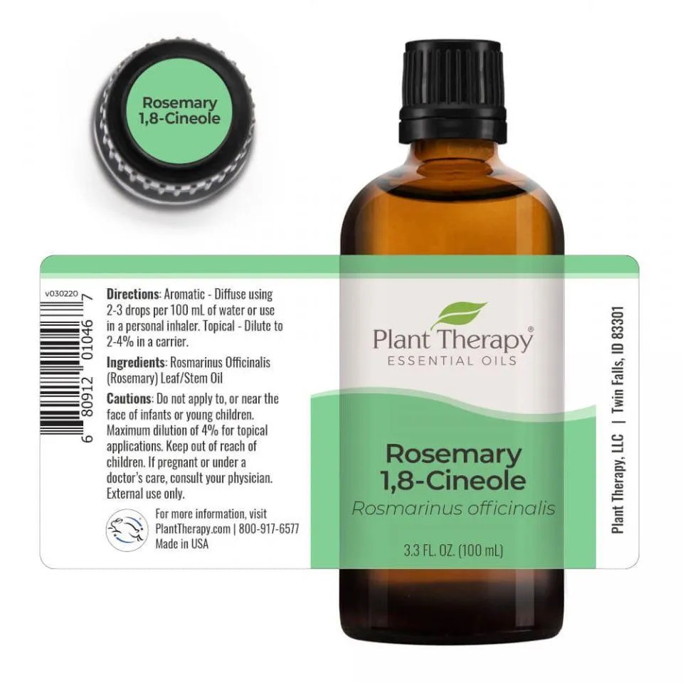 Plant Therapy Rosemary 1,8-Cineole Essential Oil