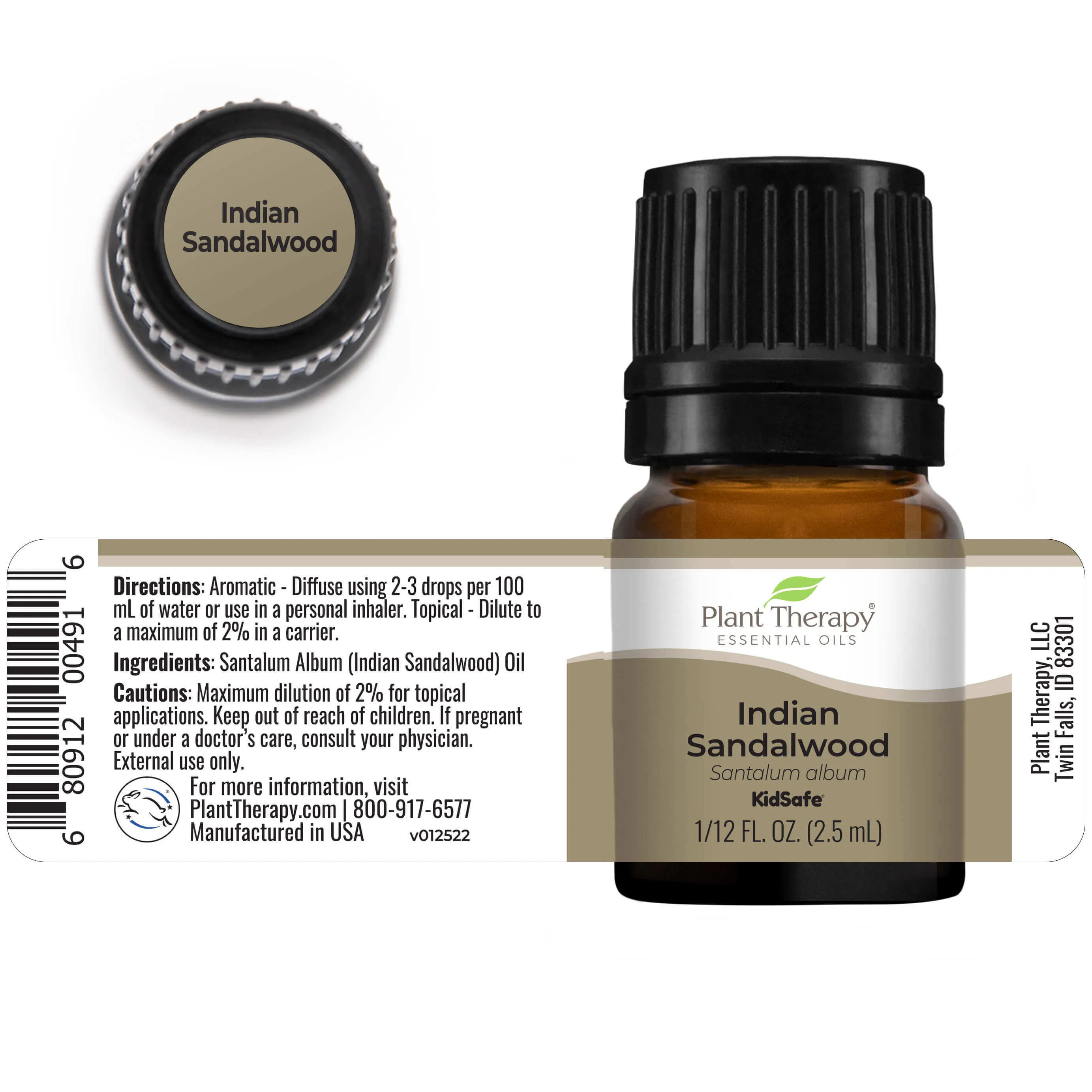 Plant Therapy Sandalwood Indian Essential Oil