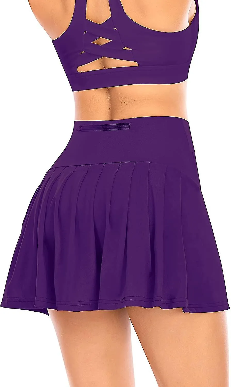 Pleated Tennis Skirts For Women With Pockets Shorts Athletic Golf Skorts Activewear Running Out Sports Skirt