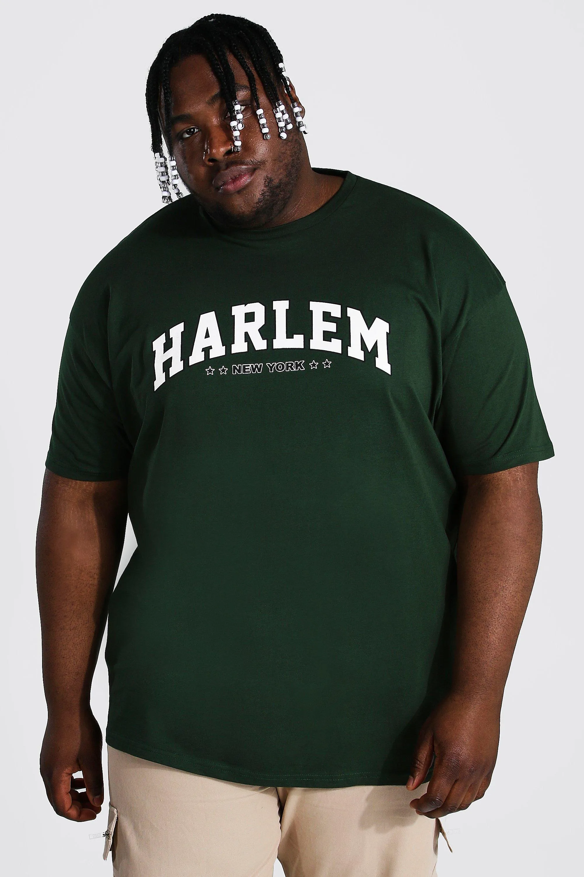 Plus Size Harlem Varsity Graphic T-Shirt