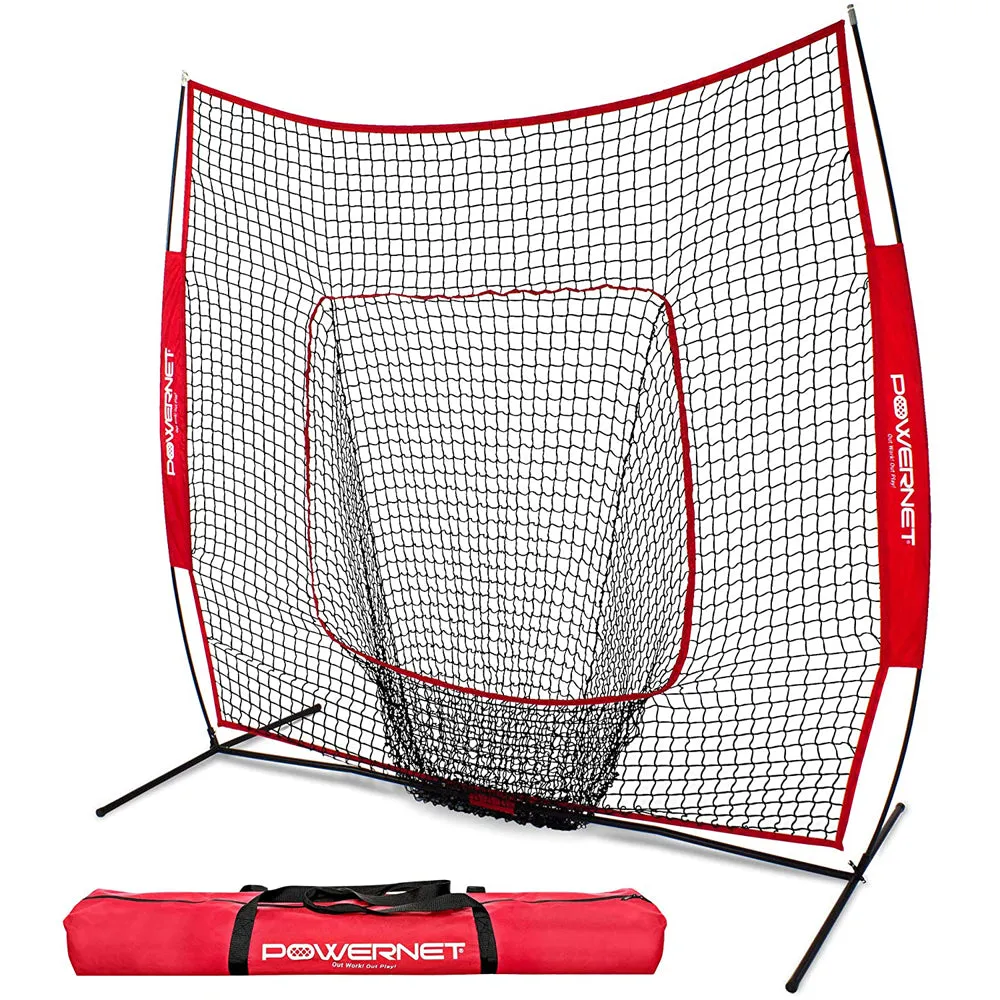 PowerNet 7' x 7' Practice Hitting Net: 1001