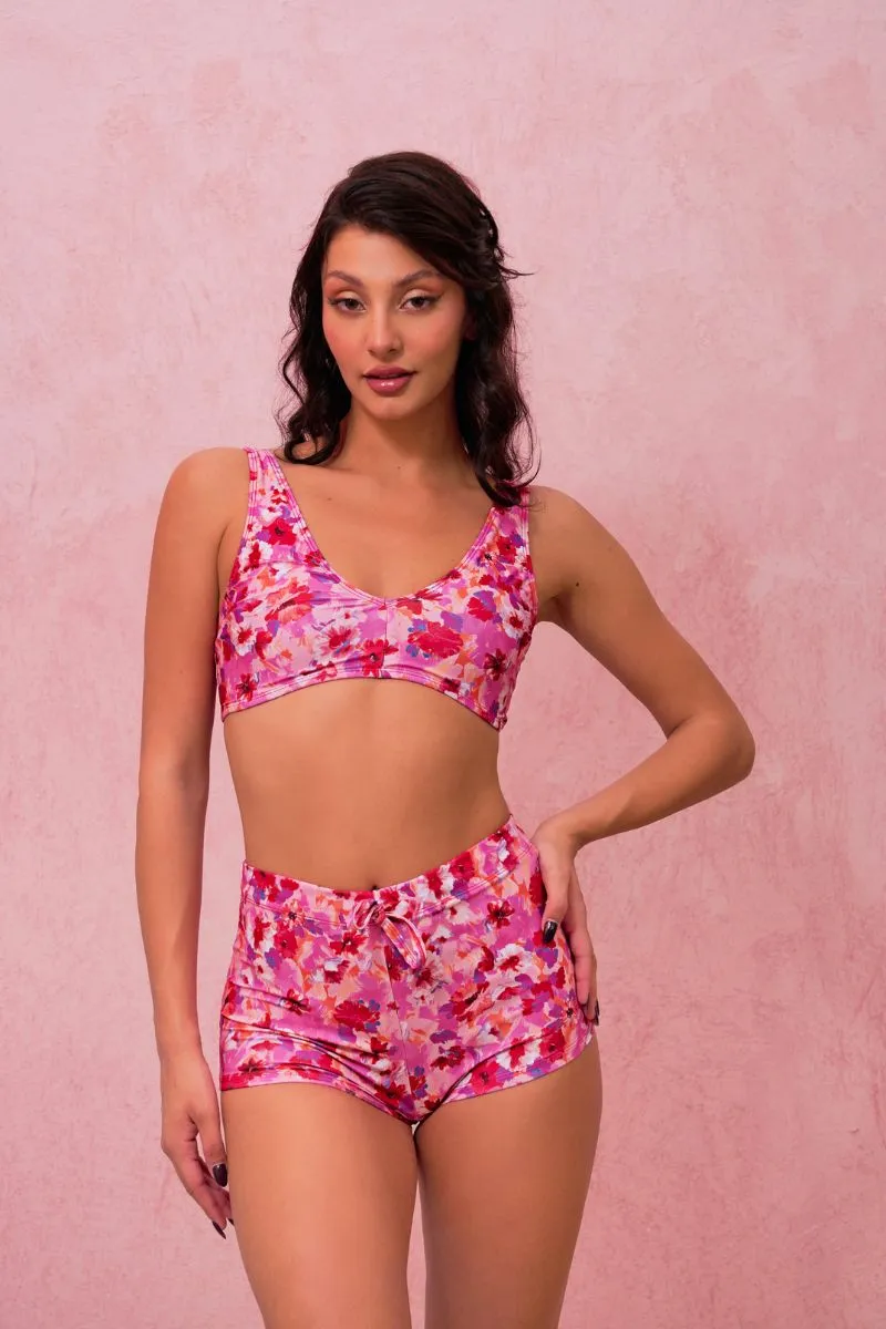 RAD Paradiso Fortuna Top - Pink Floral